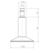 HJH Office 619004 Pack of 5 Glide Feet Size 12