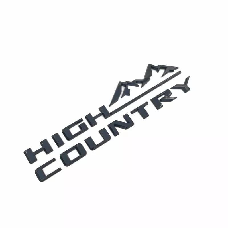 2Pcs High Country Emblems Side Door Letter Logo Car Badge