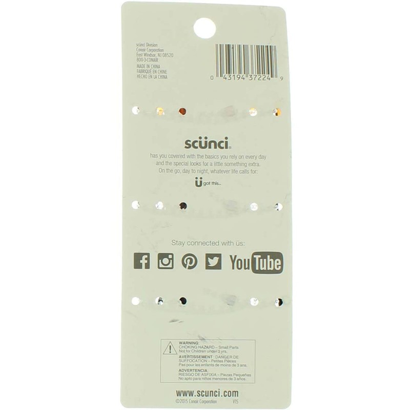 Scunci Effortless Beauty Jaw Hair Clips 3 ea (Pack of
