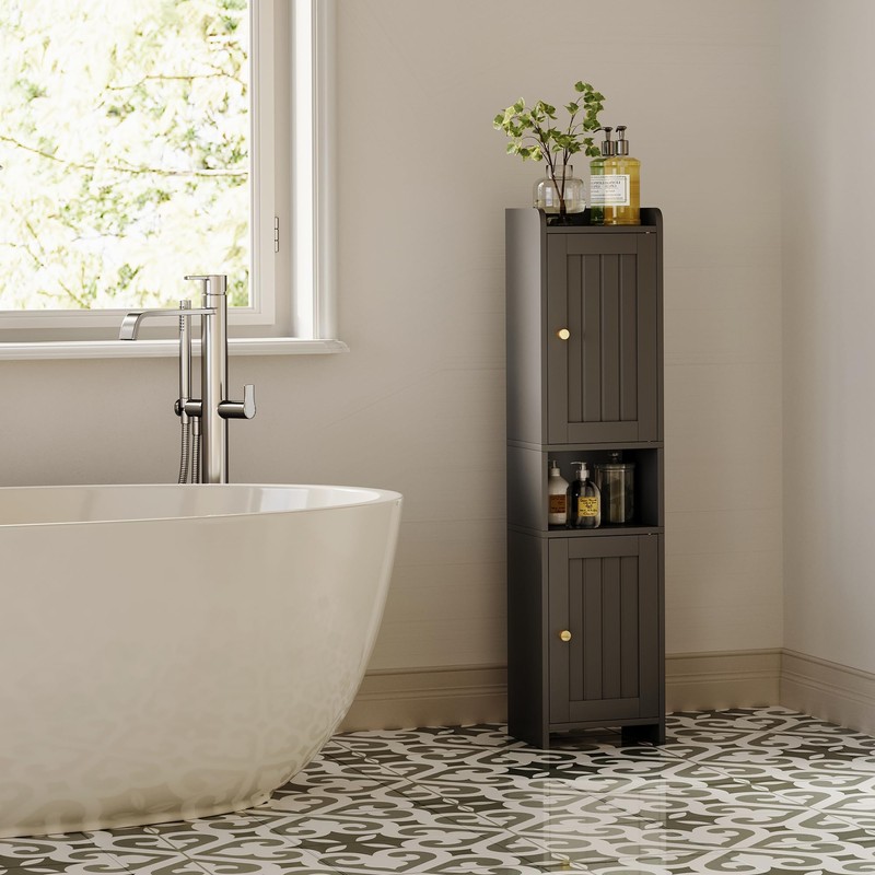 GLANZALANT Bathroom Cabinet with 2 Doors, 7.3 x 9.8 x
