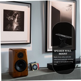 CAXUSD Heavy Duty Speaker Stand Wall Mount Bracket Rotating Bookshelf Speaker Black for Home Theater