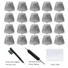 20 Pieces Click Sleeve Vented 2.0 Domes for Connexx/Siemens/Signia and