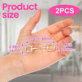 DC,CLISENCE 2pcs Horsebit Silk Scarf Buckles, Glossy Metal Rings Slides Clips for Scarves, Elegant Shawl Ring Clasp for Women Scarves Accessories for Daily, Christmas (Gold, Silver)