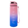 QD.SUZEE Motivational Water Bottle with Time Markers, 32 oz, Clear