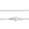 Sears 925 Figaro Chain Necklace, Silver, Silver