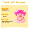 wonuu Pink Rubber Duck with Heart-Shaped Sunglasses Car Ducks Small