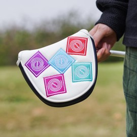 Mytag Putter Cover Golf Head Cover Mallet Putter Cover Odyssey Putter Cover Mallet Cover Stamp Design with Magnet