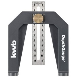 kwb Depth gauge for top milling and table saws including 2 measuring scales in cm and inches