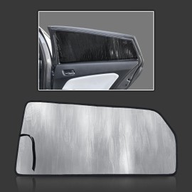 Custom Fit Rear Side Window (2pcs) Reflective Sun Shade for 2017 2018 2019 2020 2021 2022 Toyota Prius Prime Hatchback, Insulated Sunshade Privacy Accessories Blockout UV Reflector Protection