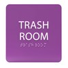 ADA CENTRAL SIGNS - 6" X6" Trash Room Sign -