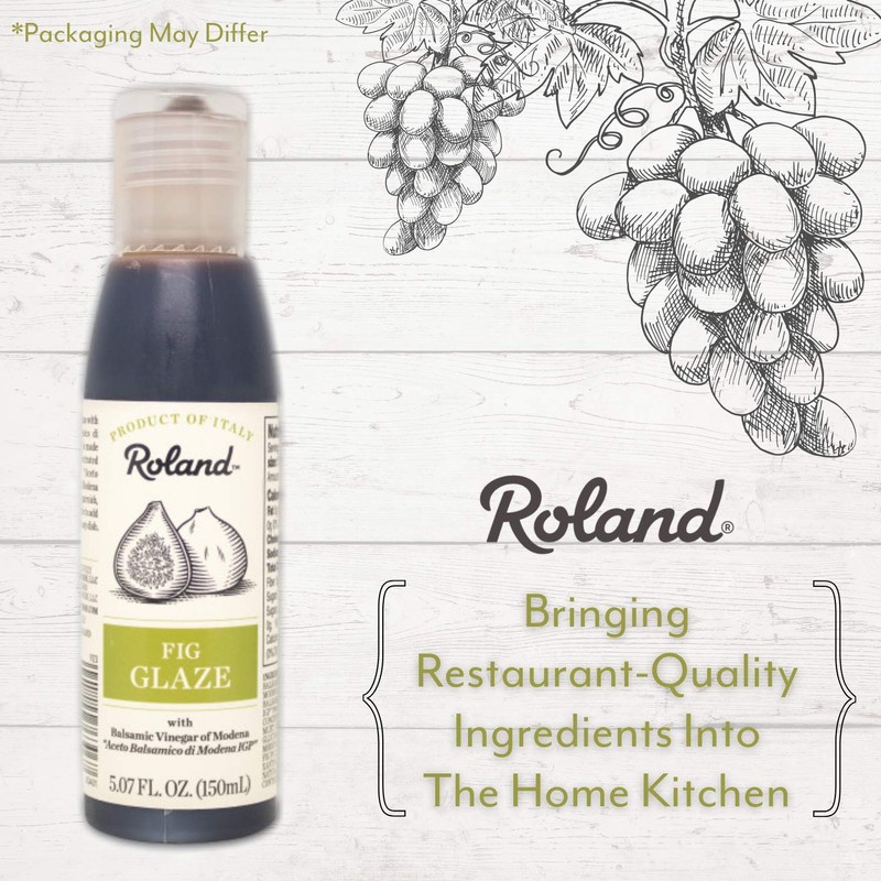 Roland Foods Fig Balsamic Vinegar Glaze of Modena, 5.07 Ounce