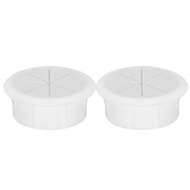 TA-Vigor 2Pcs 50mm Cable Hose Snap Bushing Grommets White Plastic Locking Grommet Protectors for Mounting Holes