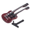 Wooden Miniature Guitar Elegant Mini Electric Guitar Musical Instrument Model
