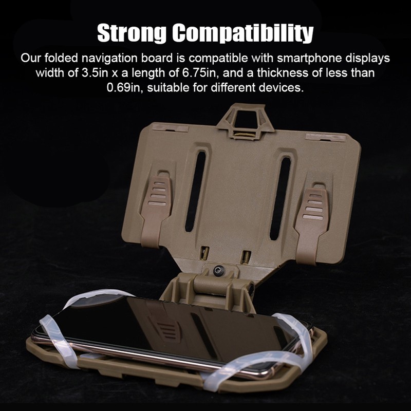 Tactical Vest Phone Holder Molle Mount, Universal Chest Phone Board