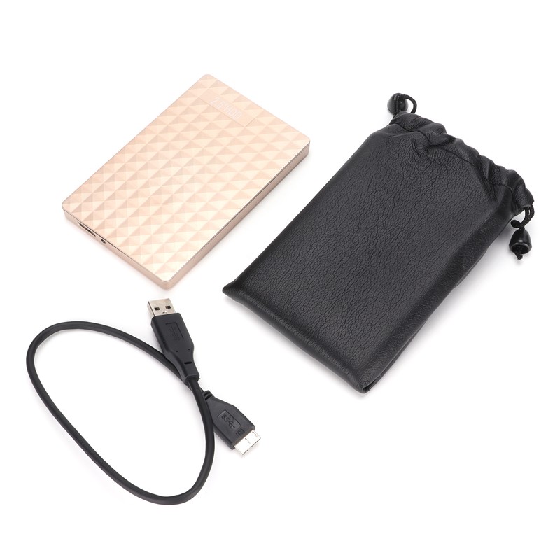 BU KING External Drive 2.5in YD0024 Golden Mobile Hard Disk