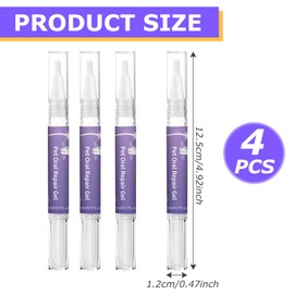Dog Teeth Cleaning Products, 4Pcs Pet Oral Repair Gel Pen, Enzymatic Toothpaste Dogs with Whitening & Tartar Control, Effectively Eliminate Bad Breath, Easy No-Brushing Oral Care Solution