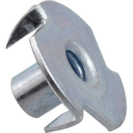 Hillman 180291 Pronged Tee Nut, 8-32, 100-Pack , Zinc