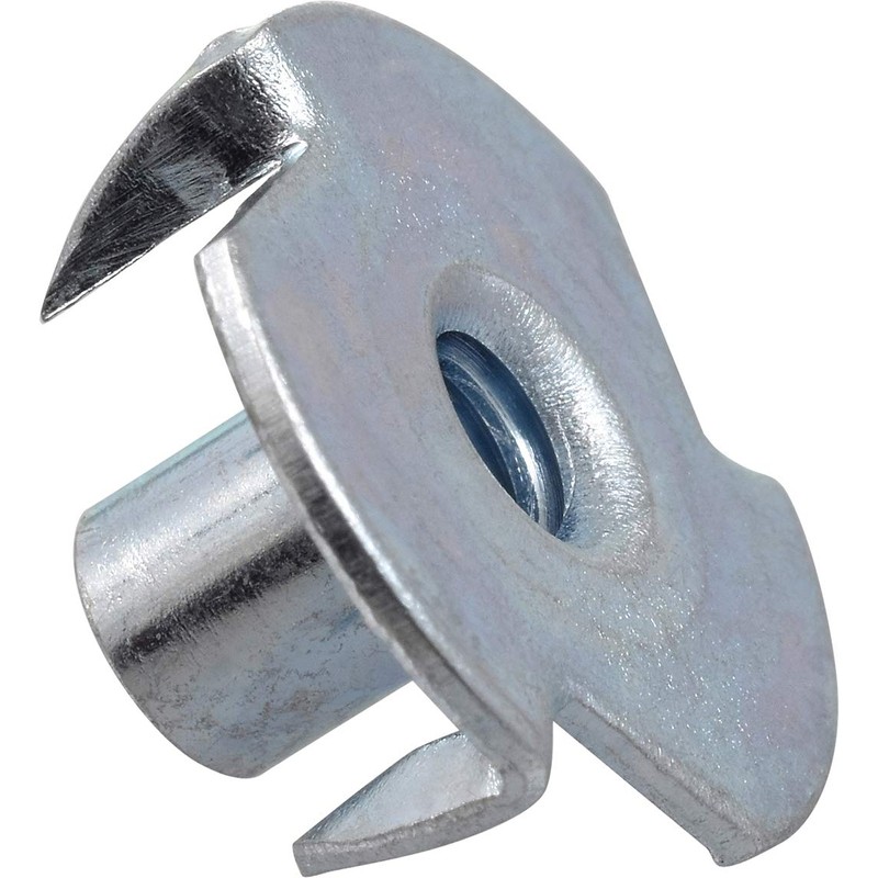 Hillman 180291 Pronged Tee Nut, 8-32, 100-Pack , Zinc