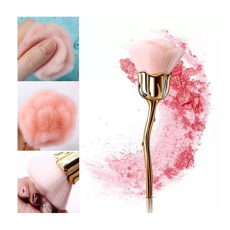 MU Cepillo Para Polvo De Uñas O Rubor Con Forma