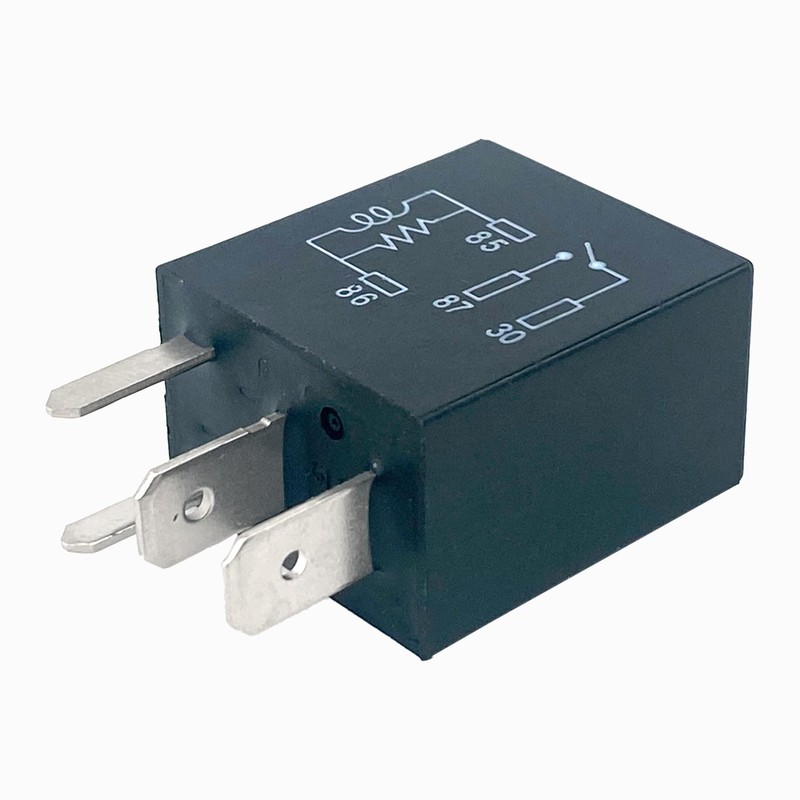 871E-1A-D-R1 U15 Relay (3-Pack), 12VDC 35A 4-Pin SPST Automotive Relay