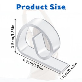 Bremorou 32 Pcs Transparent Clear Tablecloth Clips Plastic Table Cloth Holder Clips Windproof Table Cover Holder Clamps for Christmas Home Wedding Party Indoor Outdoor Picnic Tables