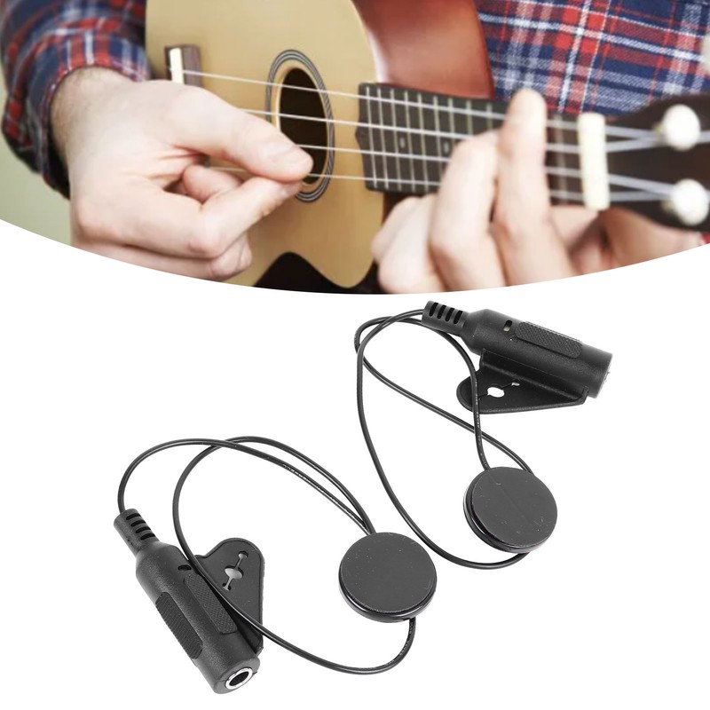 Piezo Contact Microphone Pickup EQ Electric Guitar Parts for Violin
