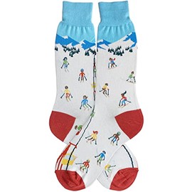 Foot Traffic Men's Skiing Socks, Shoe Size 7-12, One Pair.