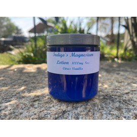 Indigo's Magnesium Lotion 1000mg Per Teaspoon (Citrus Vanilla, 8 oz)
