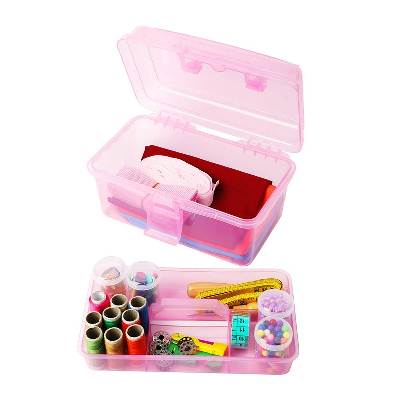 BangQiao Multipurpose Plastic Storage Container Organizer Box Case with Removable