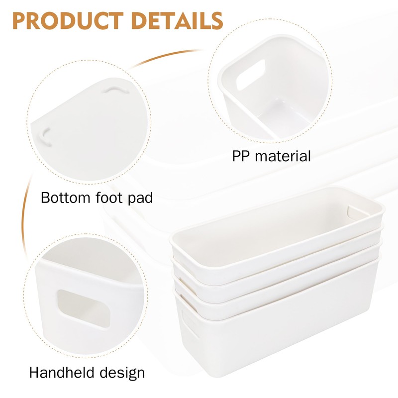 LYLIDIA Pack of 4 Storage Box Organiser Box Container 30