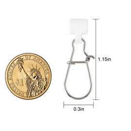 Dr.Fish Diapositivas de Plomo, Paquete de 100, Deslizadores Giratorios A Presión Duo Lock, Deslizadores de Línea de Pesca, Conectores de Peso de Plomo, Plataformas de Pesca de Surf en Agua Salada, Pla