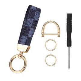 VIRHWOEA Car Key Chain Universal Key Chains for Car Keys, Car Keychain for Men and Women Leather Keychain Accessories