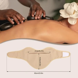 Shoulder Castor Oil Pack, Organic Castor Oil Pack Castor Oil Pack Organic Castor Oil Pack Wrap Castor Oil Pack for Neck and Shoulder, Not Included Castor Oil (Khaki)