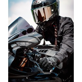 BORLENI Motorcycle Gloves Motorbike Glove for Men Women Full Finger Knuckle Protection Touch Screen Cycling ATV Hiking Riding