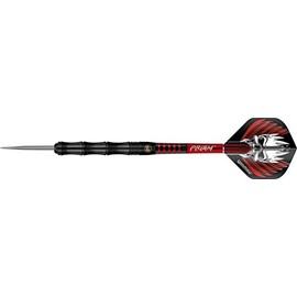 WINMAU Mervyn King Signature Edition Onyx 24 Gram Professional Steeltip Tungsten Darts Set with Flights and Stems (Shafts)