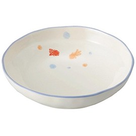Banko Ware 12943 Noodle Bowl for One Person Heartwarming Goldfish