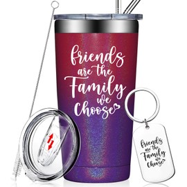 Fufendio Gifts for Women Friend - Friendship Gifts - Best Friend Birthday Gifts for Women - Friends are The Family We Choose - Mothers Day Gift for Best Friend Female - Friend Tumbler 20oz