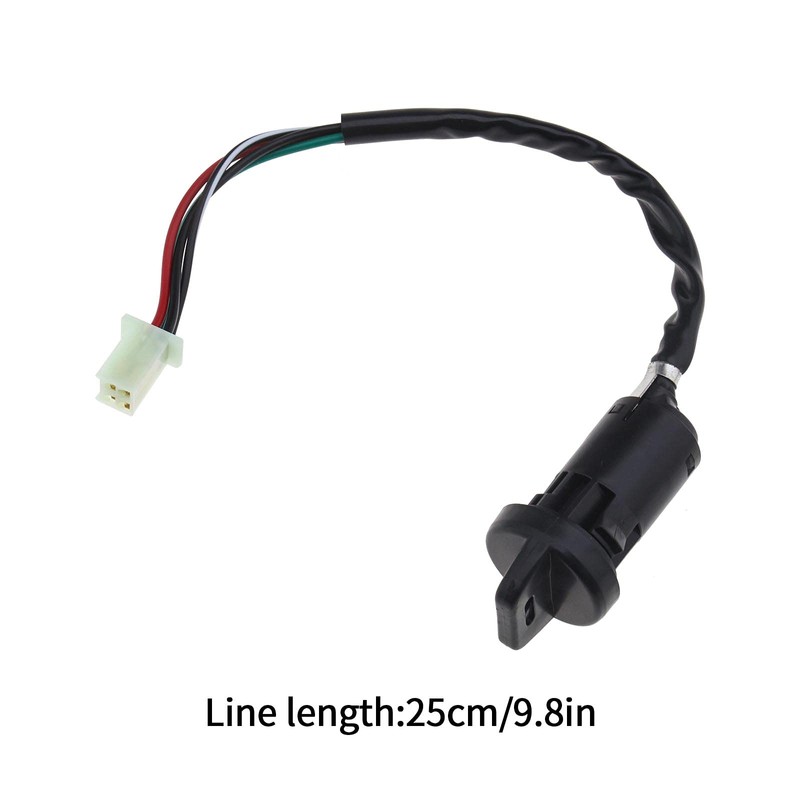 EMSea Universal 4 Pin Male Plug Motorcycle Engine Start Ignition