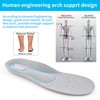 SAUDEfoot Elastic Arch Insoles Comfortable Massage Cushioning Breathable for Walking