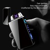 Electric Dual Arc Lighter Rechargeable Windproof Flameless 220mAh Aluminium Alloy