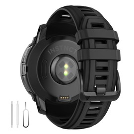 U-LIMVE Watch Band for Garmin Instinct 3 Amoled 50mm/Instinct 3 Solar 50mm, 26mm Silicone Replacement Watch Strap