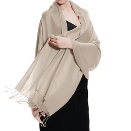 TZ Promise Women's Pashmina Shawls and Wraps for Evening Dress Soft Wedding Bridal Winter Warm Long Large Scarves (Camel)