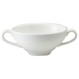 MIYAWO BA200-226 Amuse White Hand Held Bouillon Cup 250cc