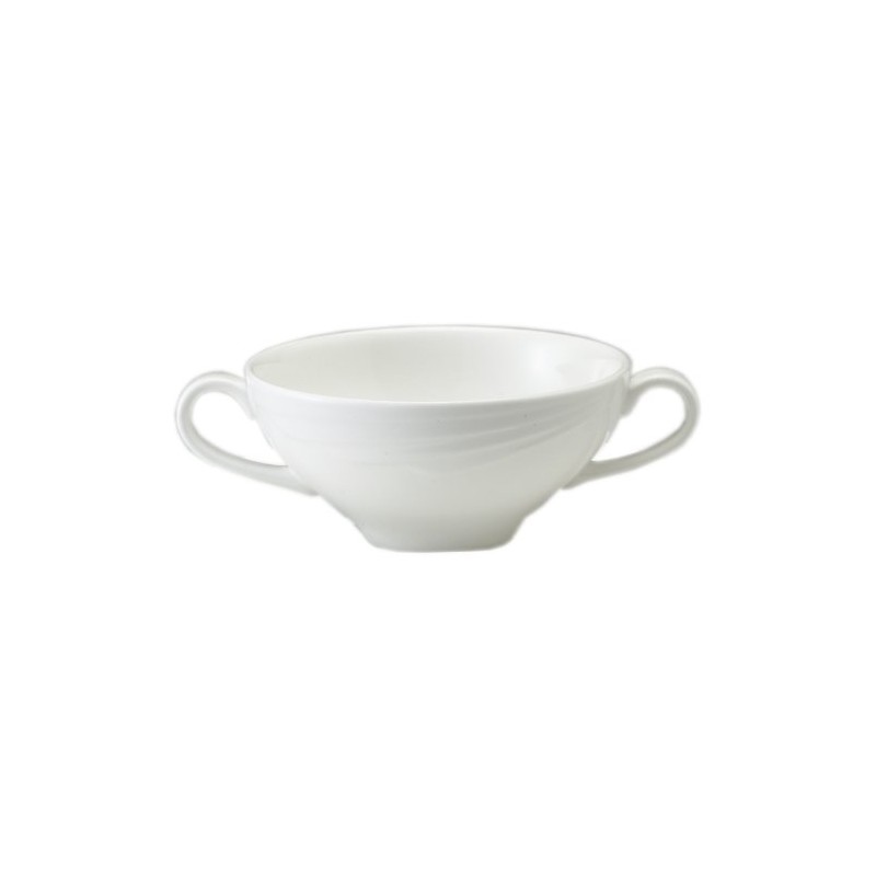 MIYAWO BA200-226 Amuse White Hand Held Bouillon Cup 250cc
