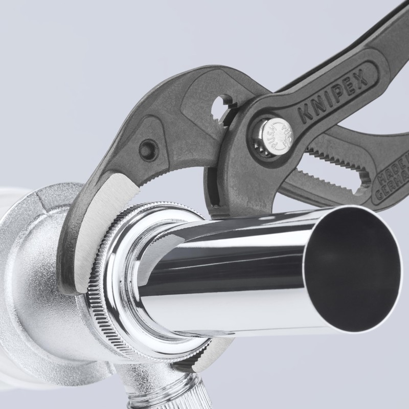 KNIPEX Tools - Pipe Gripping Pliers With Serrated Jaws (8101250),