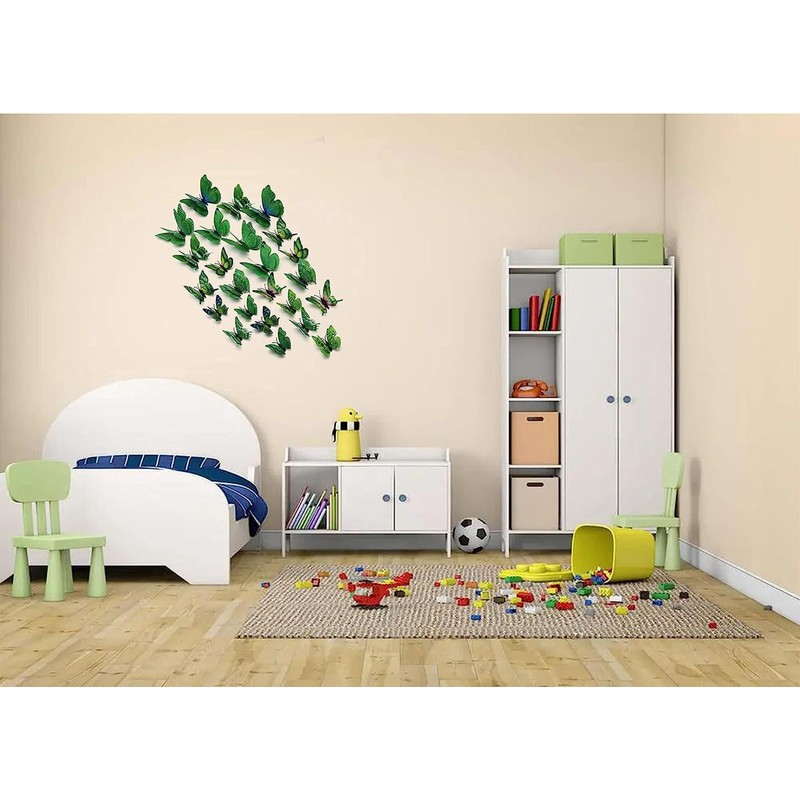 24PCS 3D Butterfly Wall Sticker Decor,3D Butterflies Stickers for Party