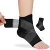 Beugo Ankle Support Brace, Adjustable Ankle Brace Wrap Strap, L