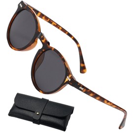 HTTDSLF Polarised Sunglasses Men/Women Sports Fashion Sunglasses Polarised with Leather Case UV Protection Unisex, multicoloured