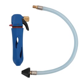 AC Drain Line Cleaner Tool with Hose ABS Brass Easy Operate Portable Opener Tool for Condensate Line Blue