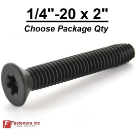 Fasteners Inc. 1/4"-20 x 2" Self Tapping Flooring Floorboard Screw Torx "Type F" T30 - 1700
